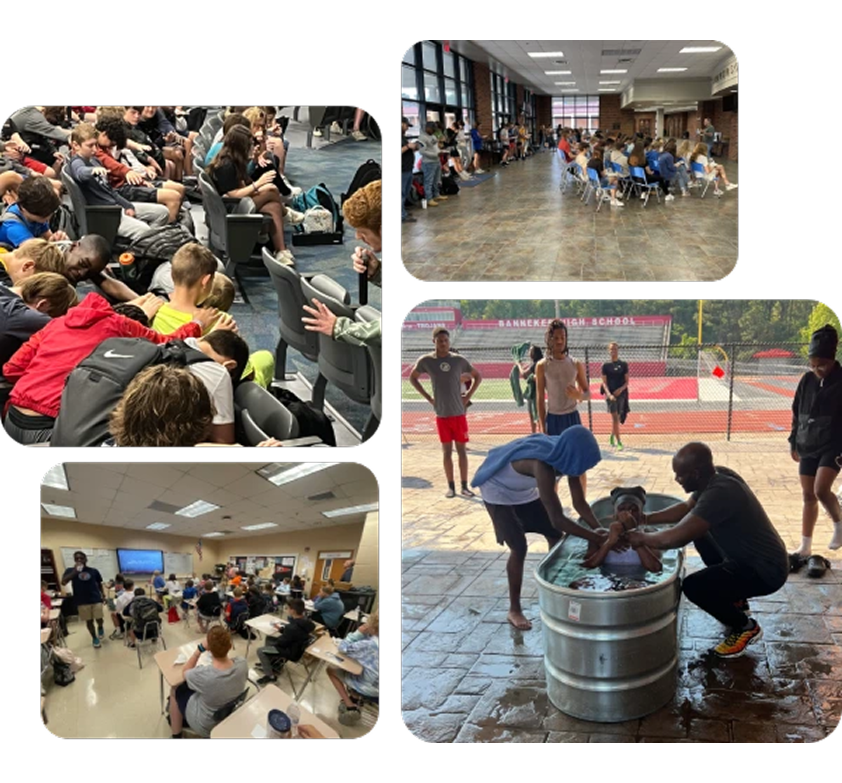Collage of students in multiple school settings
