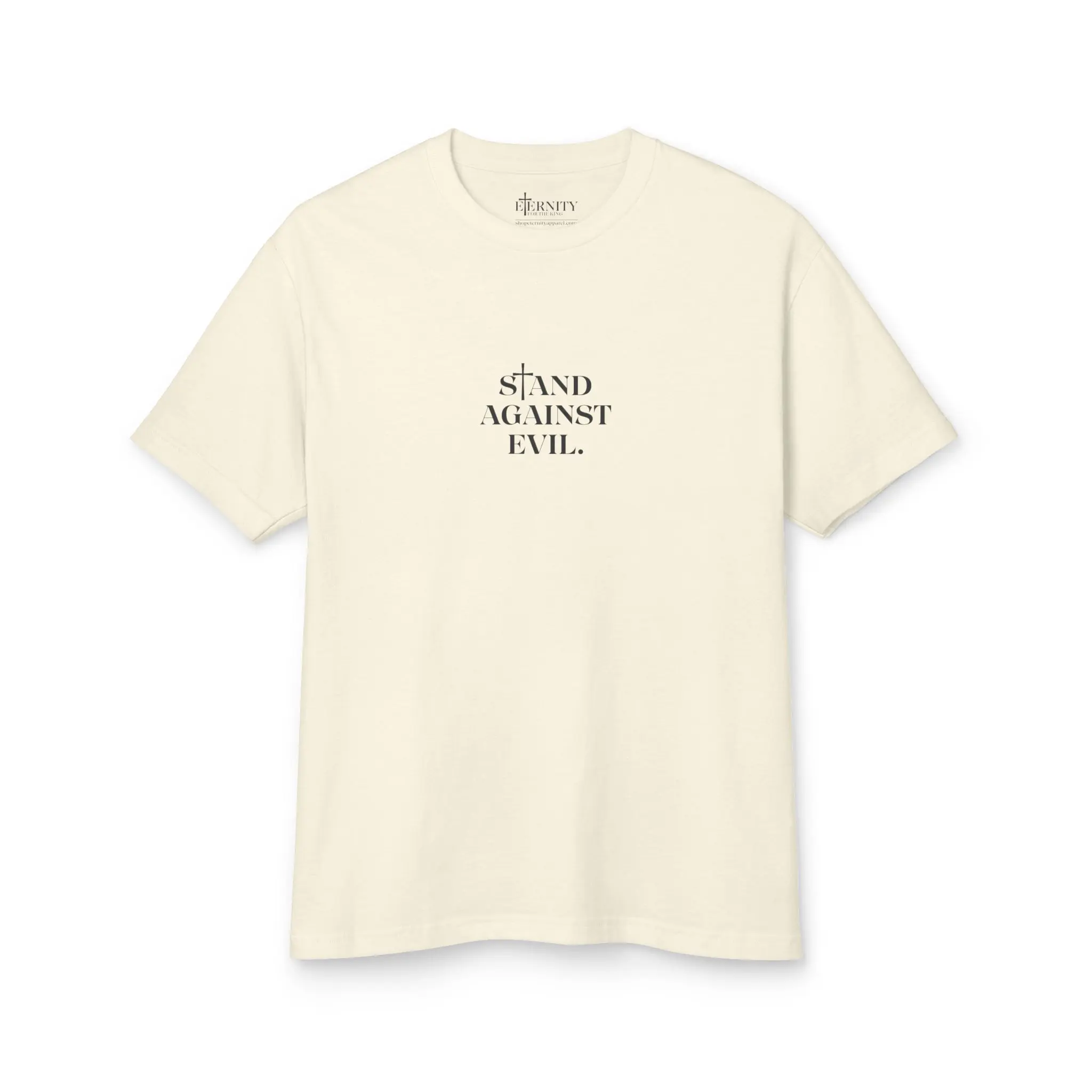 "Stand Against Evil" Faded Tee - Image 4