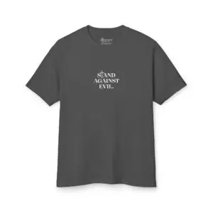 "Stand Against Evil" Faded Tee